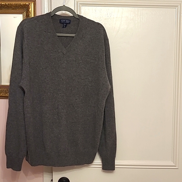 ALLEN SOLLY grey cashmere sweater - Picture 2 of 8